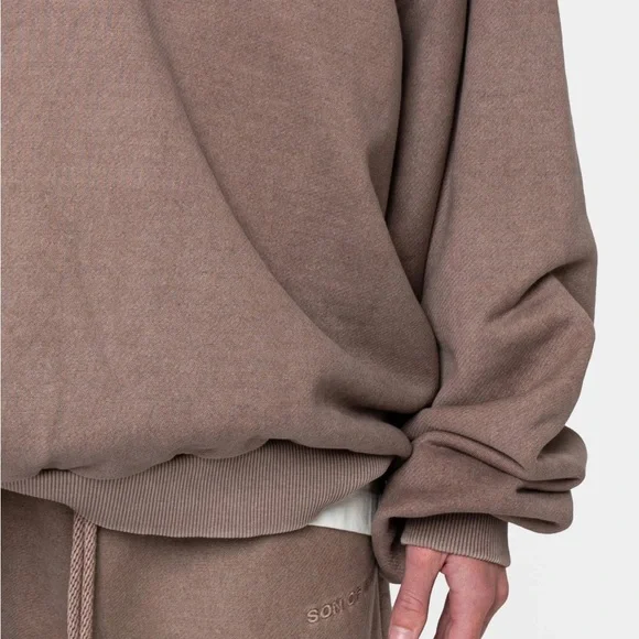 Son of Wind (NWT)Unisex Crow Hoodie Sweatshirt in Beige